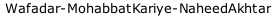 Wafadar-MohabbatKariye-NaheedAkhtar