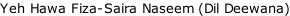 Yeh Hawa Fiza-Saira Naseem (Dil Deewana)
