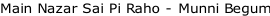 Main Nazar Sai Pi Raho - Munni Begum